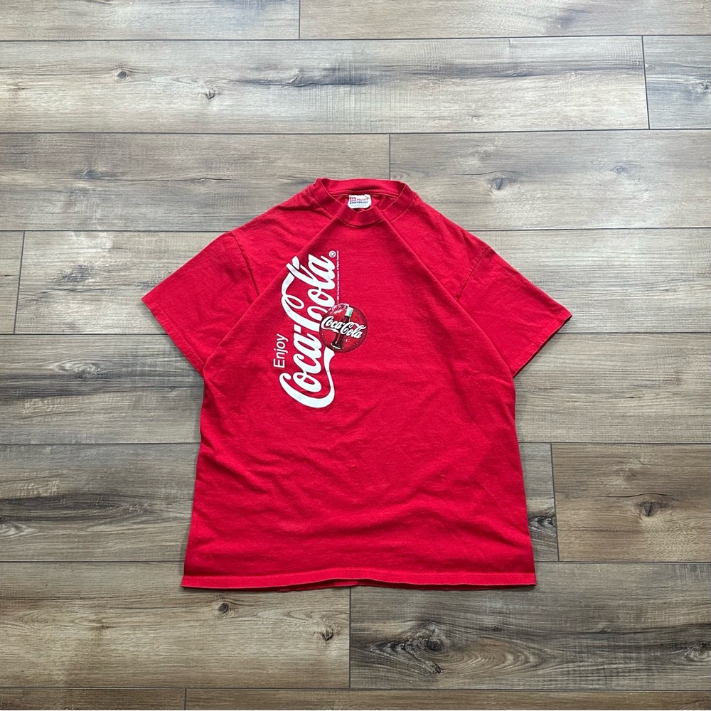 Vintage 90s Hanes Red Coca-Cola Promo Graphic Tee